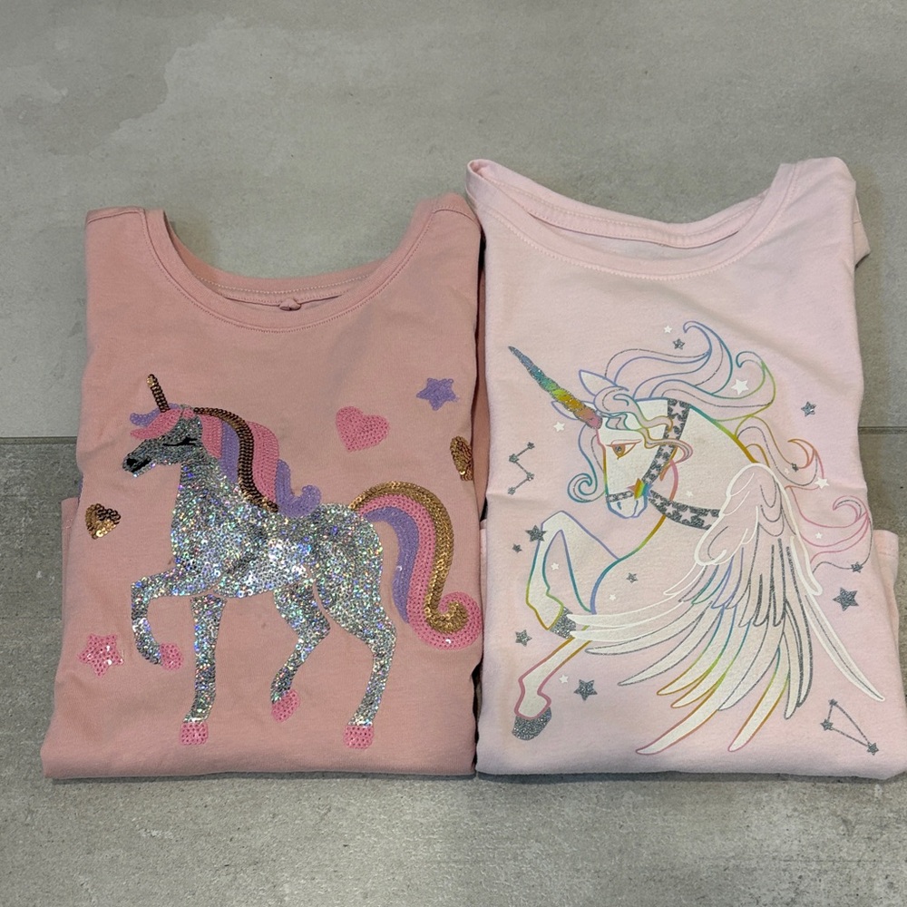 Pink Unicorn Long Sleeve Tees Bundle
